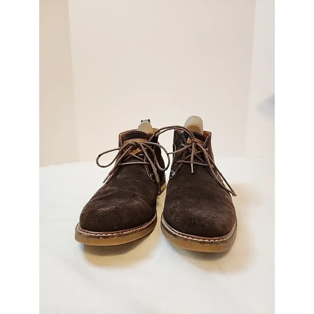 Penguin Mens Size 9 M Brown Suede Leather Dress Boots Ankle